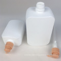 Square Shape Lotion Body Wash Shampoo Use Squeeze Pump Pe Plastic Bottle